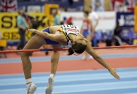 Tia Hellebaut. European Indoor Champion 2007 (Birmingham) at hight jump