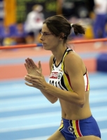 Tia Hellebaut. European Indoor Champion 2007 (Birmingham) at hight jump