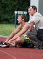 Andrey Yepishin. With father-coach