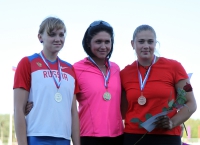 Russian Championships 2010. Winners at disk. Svetlana Saykina, Katerina Strokova and Olga Olshevskaya