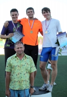 Russian Championships 2010. Konstantin Shabanov, Yevgeniy Borisov and Sergey Shubenkov