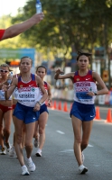 20th European Athletics Championships 2010 /Barselona, ESP.  20 km Walk Women Final. Olga KANISKINA and Anisya KIRDYAPKINA
