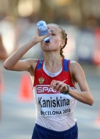 20th European Athletics Championships 2010 /Barselona, ESP.  20 km Walk Women Final. Olga KANISKINA 