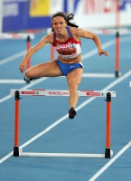 20th European Athletics Championships 2010 /Barselona, ESP. 400m Hurdles Women Semifinals. Yevgeniya Isakova