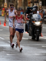 20th European Athletics Championships 2010 /Barselona, ESP. 50 km Walk Men Final. Sergey Bakulin