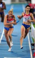 20th European Athletics Championships 2010 /Barselona, ESP. 4x400m Relay Women. Final. Kseniya Ustalova and Antonina Krivoshapka