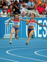 Aleksandra Fedoriva. European Championships 2010, 4x100m 
