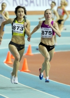 Yevgeniya Zinurova. Silver medallist at Russian Indoor Championships 2011. With Yelena Arzhakova