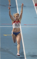 Olesya Krasnomovets. European Indoor Champion 2011 (Paris) at 4x400m