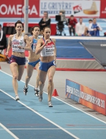 European Athletics Indoors Championships 2011 /Paris, FRA. 400m Women. ZADORINA Kseniya and ROSOLOVÁ Denisa