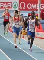 European Athletics Indoors Championships 2011 /Paris, FRA. 400m Men. DJHONE Leslie