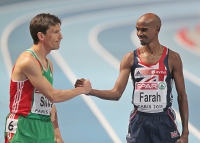 European Athletics Indoors Championships 2011 /Paris, FRA. 3000m Men. FARAH Mo and SILVA Rui