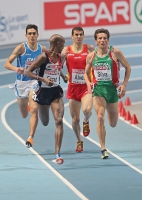 European Athletics Indoors Championships 2011 /Paris, FRA. 3000m Men. FARAH Mo and SILVA Rui