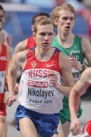 European Athletics Indoors Championships 2011 /Paris, FRA. 3000m Men. NIKOLAYEV Yegor 
