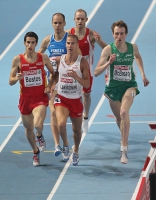 European Athletics Indoors Championships 2011 /Paris, FRA. 800m. LEWANDOWSKI Marcin and BUSTOS David