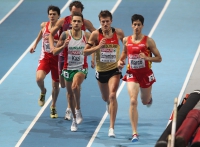 European Athletics Indoors Championships 2011 /Paris, FRA. 800m. MARCO Luis Alberto, SCHEMBERA Robin and KAZI Tamás