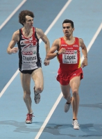 European Athletics Indoors Championships 2011 /Paris, FRA. 800m. LÓPEZ Kevin, THOMAS Joe