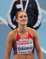 European Athletics Indoors Championships 2011 /Paris, FRA. Bronze at 60m Hurdles. VUKICEVIC Christina