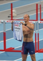 European Athletics Indoors Championships 2011 /Paris, FRA. Champion at 60m Hurdles. Petr SVOBODA  