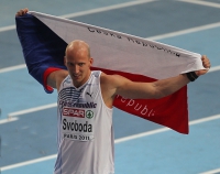 European Athletics Indoors Championships 2011 /Paris, FRA. Champion at 60m Hurdles. Petr SVOBODA  