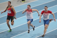 European Athletics Indoors Championships 2011 /Paris, FRA/ Heptathlon. Men. KISLOV Aleksandr and  	KHARLAMOV Vasiliy  
