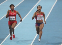 European Athletics Indoors Championships 2011 /Paris, FRA. 60m Women. OKPARAEBO Ezinne and MURILLO Digna Luz   