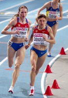 European Athletics Indoors Championships 2011 /Paris, FRA. 3000m. SYRYEVA Olesya and ZADOROZHNAYA Yelena 