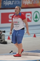 European Athletics Indoors Championships 2011 /Paris, FRA. Champion at Shot Put. Avdeyeva Anna 