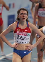 European Athletics Indoors Championships 2011 /Paris, FRA. Bronze at 1500m. MARTYNOVA Yekaterina