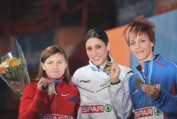 European Athletics Indoors Championships 2011 /Paris, FRA. LA MANTIA Simona, ZABARA Olesya, VELDÁKOVÁ Dana