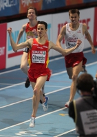 European Athletics Indoors Championships 2011 /Paris, FRA. Champion at 1500m. OLMEDO Manuel  