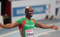 European Athletics Indoors Championships 2011 /Paris, FRA. Champion at 60m. OBIKWELU Francis 