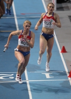 European Athletics Indoors Championships 2011 /Paris, FRA. Champion at 4x400m Relay.  Olesya Krasnomovets