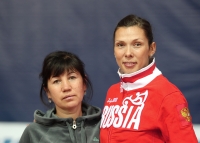 Anastasiya Kapachinskaya. With coach. Zukra Vereschagina