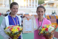 Memorial of brothers Znamenskih 2011. Russian champion at 10000m. Yelena Nagovitsyna and Tatyana Petrova