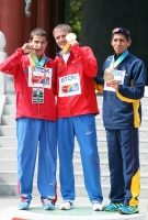 World Championships 2011 foto from Daegu. Champion at walk at 20km. Valeriy Borchin, Vladimir Kanaykin