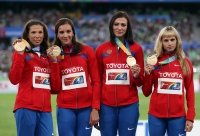 Anastasiya Kapachinskaya. Bronze medallist at World Championships 2011 at 4x400m