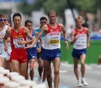 World Championships 2011 foto from Daegu. Walk at 20km. Valeriy Borchin