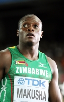 World Championships 2011 foto from Daegu. Heat at 100m. Ngonidzashe Makusha (ZIM)