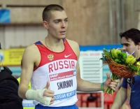 "Russian Winter" IAAF Indoor Permit Meetings. Winner at 1500m. Valentin Smirnov
