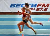 "Russian Winter" IAAF Indoor Permit Meetings. 1000m. Luchkina Anna and Kupina Yekaterina