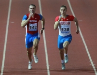 Russian Indoor Championships 2012. 60m. Mikhail Yegorychev and Aleksandr Brednyev