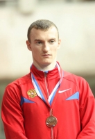 Russian Indoor Championships 2012. Bronze 400m indoor medallist is Maksim Aleksandrenko 