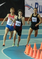 Russian Indoor Championships 2012. Final at 800m. Ivan Tukhtachyev, Ivan Nesterov and Stepan Pistogov
