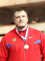 Russian Indoor Championships 2012. Silver at shot put Ivan Yushkov
