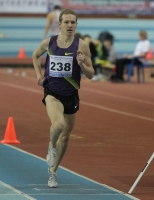 Russian Indoor Championships 2012. Winner at 1500m. Yegor Nikolayev