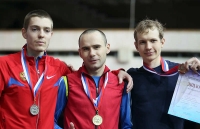 Yegor Nikolayev. Bronze medallist at Russian Indoor Championships 2011 at 3000m