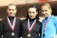 Yuliya Guschina. Silver medallist at Russian Indoor Championships 2012 at 400m
