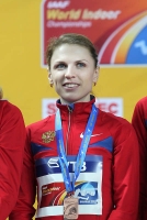 Marina Karnauschenko. Bronze at World Indoor Championships 2012, Istanbul in 4x400m