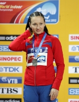 Aleksandra Fedoriva. 400m silver at World Indoor Championships 2012 (Istanbul)